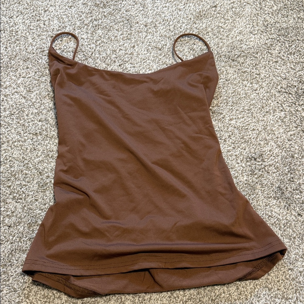 brown corset babydoll top
